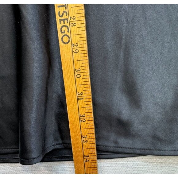 Old Navy Womens Slip Skirt Plus Size 3X Black Flowy Side Slit Lightweight - Picture 5 of 11